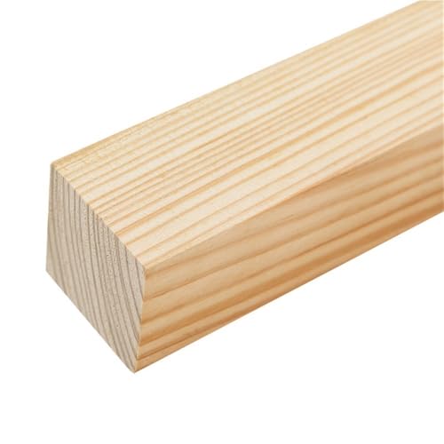 5 Stück handgefertigte quadratische Holzstäbchen, quadratische Kiefernholzstäbe, handgefertigte Modellmaterialien, massive Holzstäbchen, Länge 330/500 mm (12 x 12 x 330 mm) von ALANIZ