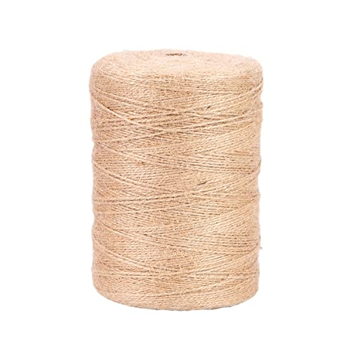 Gartenschnur, natürliches Juteschnur-Hanfseil, Robustes Juteseil for Basteln, Verpackungsschnur, Länge 1000 Meter, geeignet for Haus und Garten, Durchmesser 1,5 mm (Size : Diameter 1.5mm) von ALANIZ