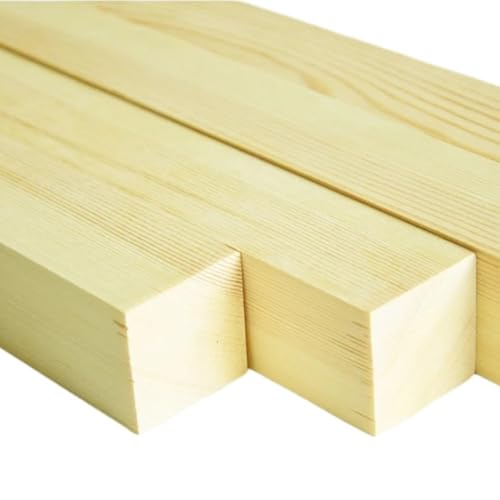 Lamellen aus natürlichem sibirischem Kiefernholz, 500 mm x 330 mm, unlackierte Holzleisten für Möbel, Holzbearbeitung (500 x 5 x 5 mm), 10 Stück von ALANIZ
