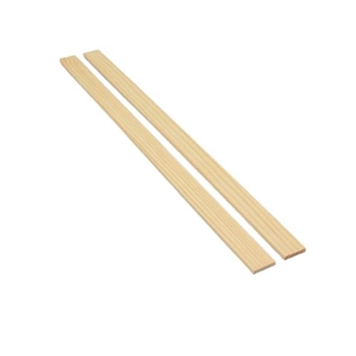 Lamellen aus natürlichem sibirischem Kiefernholz, 500 x 330 mm, unlackierte Holzleisten für Möbel, Holzbearbeitung (500 x 2 x 3 mm), 10 Stück von ALANIZ