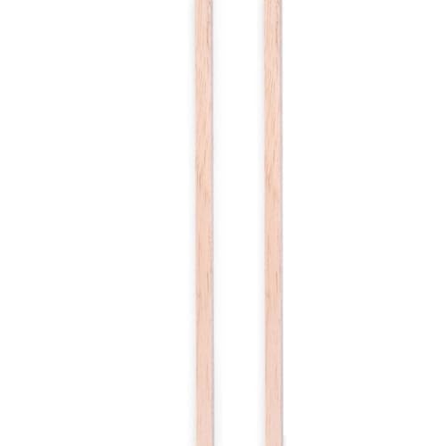 Quadratische Holzstäbe, Holzstäbchen für Flugzeugmodellbau, quadratische Holzstäbe, Modellbau, DIY, handgefertigt (300 x 4 x 4 mm), 2 Stück von ALANIZ