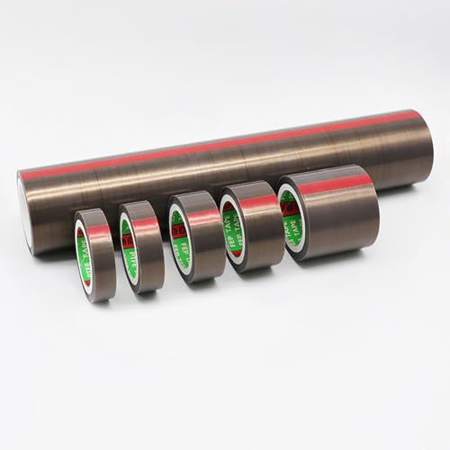 Teflonband, 0,05 mm dick, 13–20 mm breit, PTFE-Klebeband for Vakuumiermaschinen und die Elektroindustrie, 10 Meter lang(19mm) von ALANIZ