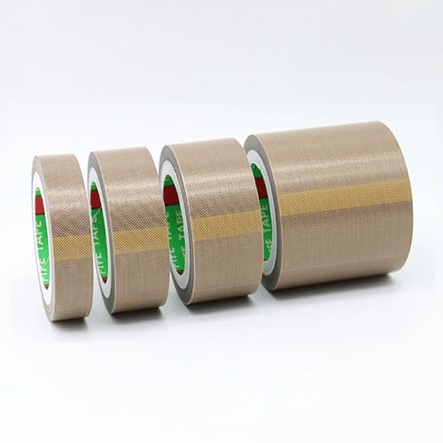 Teflonband, 0,13 mm dick, 25–40 mm breit, PTFE-Klebeband for Vakuumiermaschinen und die Elektroindustrie, 10 Meter lang(30mm) von ALANIZ