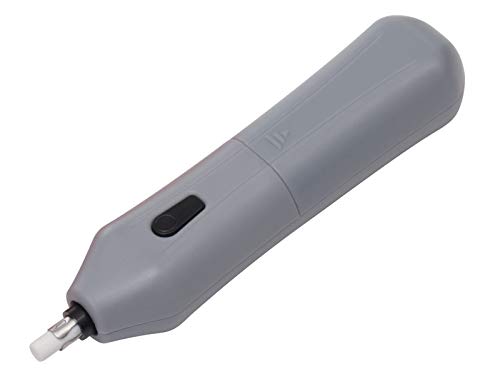 bind 70523 Elektrischer Radierer, Radiergummi aus Kunststoff, batteriebetrieben, 2x AAA-Batterien erforderlich, Radiergerät mit 10 Ersatzminen, für professionelle und persönliche Zwecke, grau bind 70523 Elektrischer Radierer, Radiergummi aus Kunststoff, batteriebetrieben, 2x AAA-Batterien erforderlich, Radiergerät mit 10 Ersatzminen, für professionelle und persönliche Zwecke, grau von ALASSIO