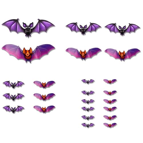ALCXAZS 3D Fledermaus – leuchtende PVC Aufkleber, gruselig beleuchtet für Partyzubehör für drinnen und draußen, Partyzubehör für Schlafzimmer, Typ+4 ALCXAZS 3D Fledermaus – leuchtende PVC Aufkleber, gruselig beleuchtet für Partyzubehör für drinnen und draußen, Partyzubehör für Schlafzimmer, Typ+4 von ALCXAZS