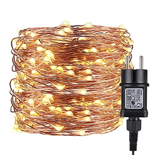ALED LIGHT 32M 320 LEDs LED Lichterkette Warmweiß Kupferdraht, Wasserdicht Außen Lichterketten, Deko Beleuchtung LED Lichterkette Lampenkette für Haus Patio Garten Weihnachten Hochzeit Party von ALED LIGHT