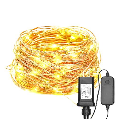 ALED LIGHT Lichterkette 32m, wasserdicht, IP44, 8 Modi, Warmweiß, Kupferdraht, für Außen/Innenbereich, für Party, Garten, Haus, Weihnachten ALED LIGHT Lichterkette 32m, wasserdicht, IP44, 8 Modi, Warmweiß, Kupferdraht, für Außen/Innenbereich, für Party, Garten, Haus, Weihnachten von ALED LIGHT
