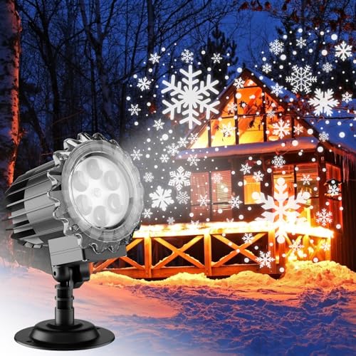 ALED LIGHT Schneeflocken Projektor Lichter im Freien, 9W Super heller, Schneefall Lampe Nacht Licht Projektion, LED Weihnachten Projektor Lichter wasserdicht für Christmas, Hochzeit, Halloween ALED LIGHT Schneeflocken Projektor Lichter im Freien, 9W Super heller, Schneefall Lampe Nacht Licht Projektion, LED Weihnachten Projektor Lichter wasserdicht für Christmas, Hochzeit, Halloween von ALED LIGHT