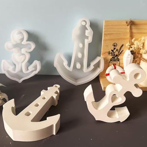 ALEFBET Silikonform Anker,2 Stück Silikonformen Gießformen Anker,Silikon Gießform Anker,Gipsformen zum Gießen, Epoxidharz Formen Anker X584 ALEFBET Silikonform Anker,2 Stück Silikonformen Gießformen Anker,Silikon Gießform Anker,Gipsformen zum Gießen, Epoxidharz Formen Anker X584 von ALEFBET
