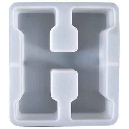 ALEFBET Silikonform Buchstaben Groß XXL - 18cm,Silikonformen Gießformen Buchstaben,DIY Silikon Gießform,Gipsformen zum Gießen,Epoxidharz Formen Buchstaben (H) von ALEFBET