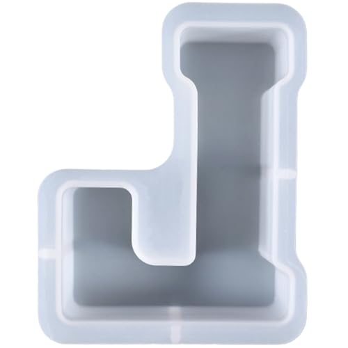 ALEFBET Silikonform Buchstaben Groß XXL - 18cm,Silikonformen Gießformen Buchstaben,DIY Silikon Gießform,Gipsformen zum Gießen,Epoxidharz Formen Buchstaben (L) von ALEFBET