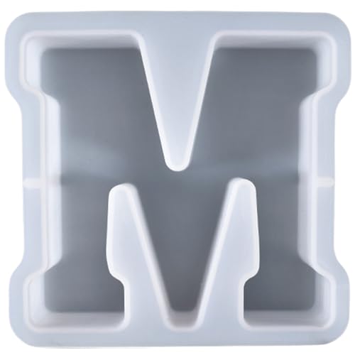 ALEFBET Silikonform Buchstaben Groß XXL - 18cm,Silikonformen Gießformen Buchstaben,DIY Silikon Gießform,Gipsformen zum Gießen,Epoxidharz Formen Buchstaben (M) von ALEFBET