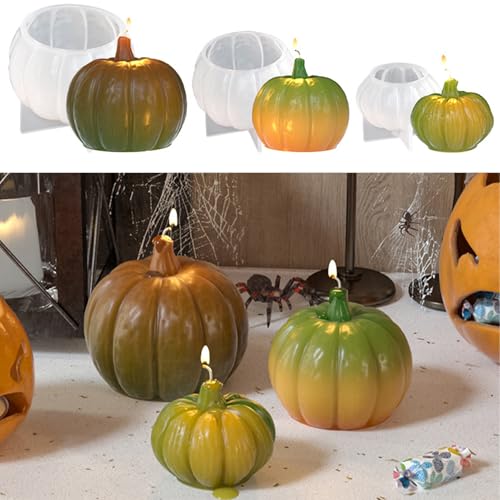 ALEFBET Silikonform Kürbis,3 Stück Silikonformen Gießformen Halloween,Silikon Gießform Mini Kürbis,Gipsformen zum Gießen,Epoxidharz Formen DY-3867 ALEFBET Silikonform Kürbis,3 Stück Silikonformen Gießformen Halloween,Silikon Gießform Mini Kürbis,Gipsformen zum Gießen,Epoxidharz Formen DY-3867 von ALEFBET
