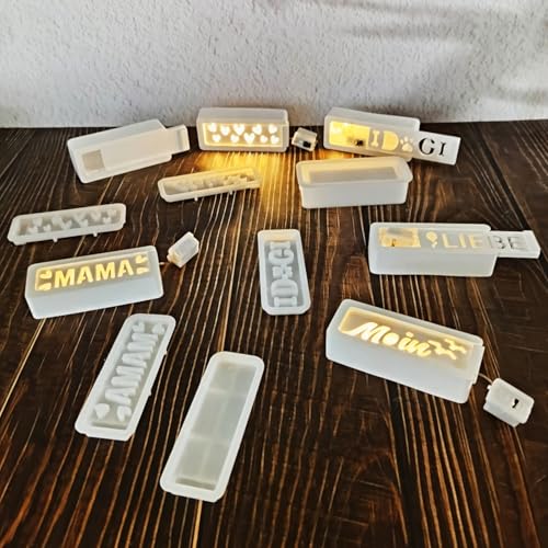 ALEFBET Silikonform Licht Box,Silikonformen Gießformen Lichter,Silikonform Box für Led,Silikon Gießform Box Licht,Gipsformen zum Gießen, Epoxidharz Formen S1519 ALEFBET Silikonform Licht Box,Silikonformen Gießformen Lichter,Silikonform Box für Led,Silikon Gießform Box Licht,Gipsformen zum Gießen, Epoxidharz Formen S1519 von ALEFBET