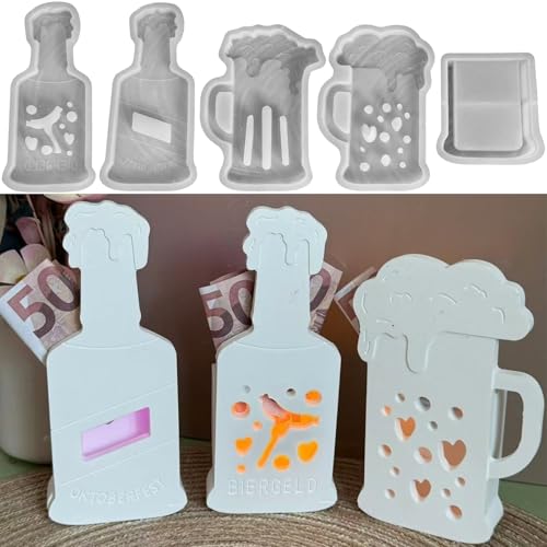 ALEFBET Silikonform Lichter Bier Geldgeschenk,Silikonformen Gießformen Geldgeschenk,Silikon Gießform Bier für Led,Gipsformen zum Gießen,Epoxidharz Formen XYP618 ALEFBET Silikonform Lichter Bier Geldgeschenk,Silikonformen Gießformen Geldgeschenk,Silikon Gießform Bier für Led,Gipsformen zum Gießen,Epoxidharz Formen XYP618 von ALEFBET
