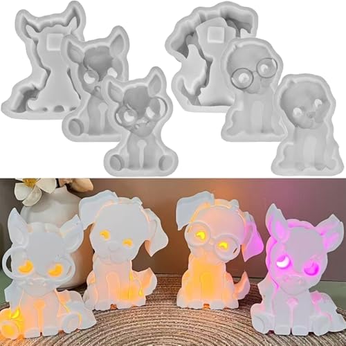 ALEFBET Silikonform Lichter Hund und Pferd,Silikonformen Gießformen Hund,Silikon Gießform Pferd für Led,Gipsformen zum Gießen,Epoxidharz Formen XYG618 ALEFBET Silikonform Lichter Hund und Pferd,Silikonformen Gießformen Hund,Silikon Gießform Pferd für Led,Gipsformen zum Gießen,Epoxidharz Formen XYG618 von ALEFBET