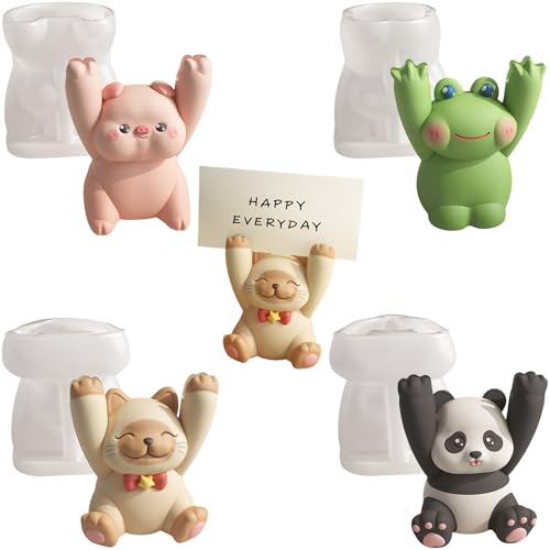 ALEFBET Silikonform Nachrichten Ordner,Silikonformen Gießformen Katze, Frosch, Schwein, Panda,Silikon Gießform Tischkartenhalter,Gipsformen zum Gießen,Epoxidharz Formen A15A ALEFBET Silikonform Nachrichten Ordner,Silikonformen Gießformen Katze, Frosch, Schwein, Panda,Silikon Gießform Tischkartenhalter,Gipsformen zum Gießen,Epoxidharz Formen A15A von ALEFBET