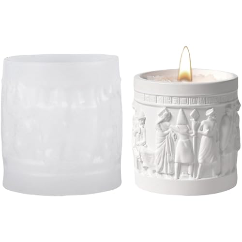 ALEFBET Silikonform Tasse,Griechische Mythologie Tasse Kerzenformen zum Gießen,Gießform Tasse Gips,Silikonformen Gießformen Tassen,Silikonform Becher für Epoxidharz (Schlacht von Hastings) von ALEFBET