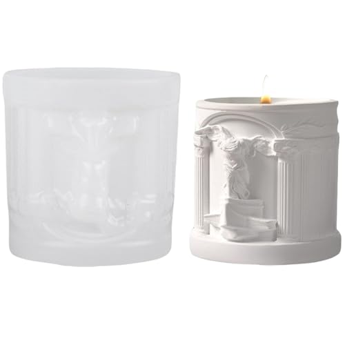 ALEFBET Silikonform Tasse,Griechische Mythologie Tasse Kerzenformen zum Gießen,Gießform Tasse Gips,Silikonformen Gießformen Tassen,Silikonform Becher für Epoxidharz (Sieg) von ALEFBET