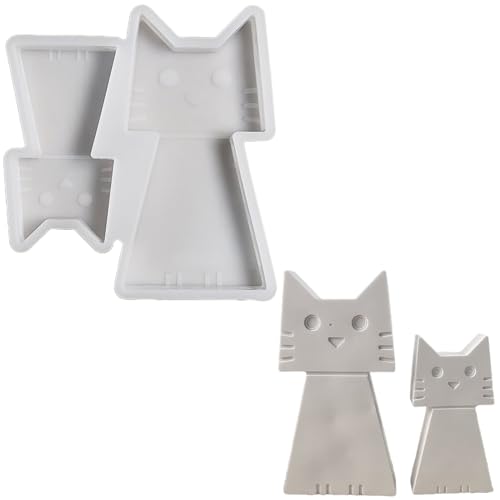 ALEFBET Silikonformen Gießformen, Silikonform Katze, Silikon Gießform Katze Ornamente, Gipsformen zum Gießen, Epoxidharz Formen zur Herstellung von Dekorationen ALEFBET Silikonformen Gießformen, Silikonform Katze, Silikon Gießform Katze Ornamente, Gipsformen zum Gießen, Epoxidharz Formen zur Herstellung von Dekorationen von ALEFBET
