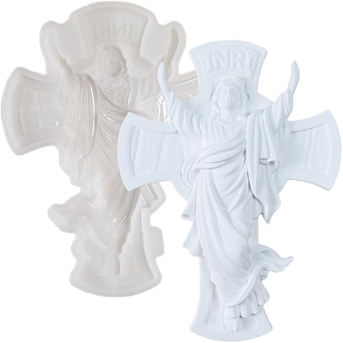 Silikonformen Gießformen, Silikonform Jesus Kreuz Erleichterung, Silikon Gießform, Gipsformen zum Gießen, Epoxidharz Formen zur Herstellung von Erleichterung Dekorationen Silikonformen Gießformen, Silikonform Jesus Kreuz Erleichterung, Silikon Gießform, Gipsformen zum Gießen, Epoxidharz Formen zur Herstellung von Erleichterung Dekorationen von ALEFBET