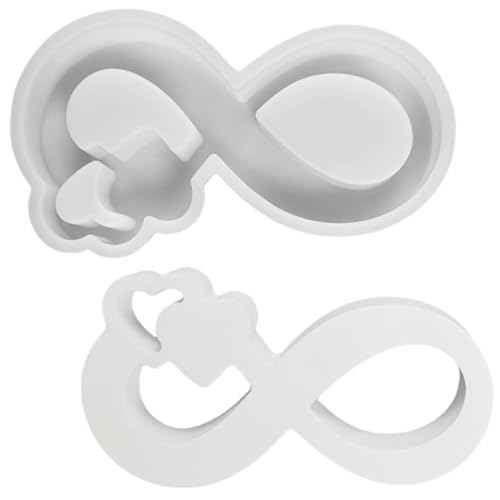 ALEFBET Silikonformen Gießformen, Silikonform Hochzeit Dekorationen, Gipsformen zum Gießen （Bänder und Herzen） von ALEFBET