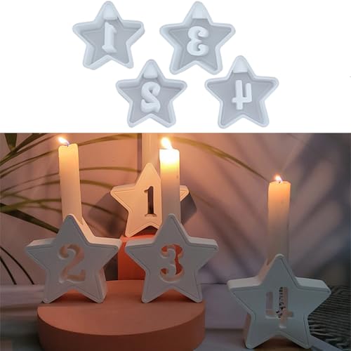 Silikonformen Gießformen, Silikonform Kerzenständer Sterne1-4, Silikonformen Kerzenhalter, Silikon Gießform Sterne, Gipsformen zum Gießen Silikonformen Gießformen, Silikonform Kerzenständer Sterne1-4, Silikonformen Kerzenhalter, Silikon Gießform Sterne, Gipsformen zum Gießen von ALEFBET