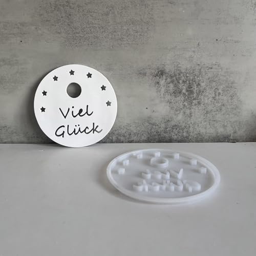 ALEFBET Silikonformen Gießformen, Silikonform Weihnachten Dekoration, Silikon Gießform Dekoration, Gipsformen zum Gießen, Epoxidharzformen zur Herstellung von Ornamenten (Platten F) von ALEFBET