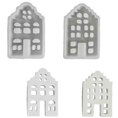 ALEFBET Silikonformen Gießformen，DIY Silikon Gießform，Gipsformen zum Gießen，Epoxidharz Formen (Haus) von ALEFBET