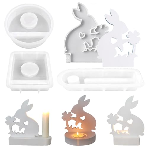 ALEFBET Silikonformen Gießformen Ostern, Silikonform Kerzenhalter, Silikon Gießform Kerzenhalter, Silikonformen Kerzenhalter,Gipsformen zum Gießen Hase ALEFBET Silikonformen Gießformen Ostern, Silikonform Kerzenhalter, Silikon Gießform Kerzenhalter, Silikonformen Kerzenhalter,Gipsformen zum Gießen Hase von ALEFBET