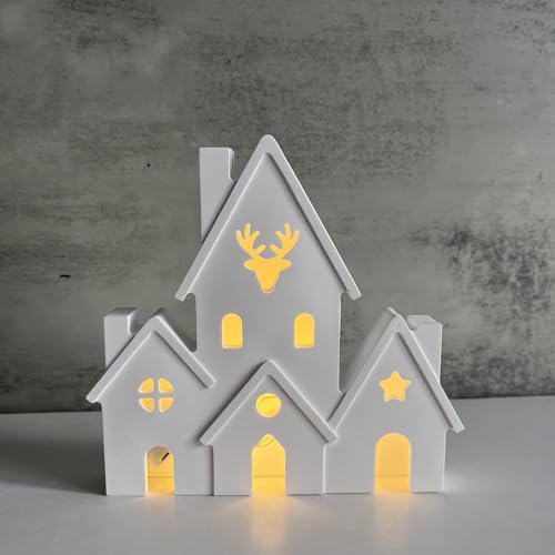 Silikonformen Gießformen Weihnachten, Silikonform Haus, Silikon Gießform Weihnachten Haus, Gipsformen zum Gießen, Epoxidharz Formen zur Herstellung von Weihnachten Ornamenten Silikonformen Gießformen Weihnachten, Silikonform Haus, Silikon Gießform Weihnachten Haus, Gipsformen zum Gießen, Epoxidharz Formen zur Herstellung von Weihnachten Ornamenten von ALEFBET
