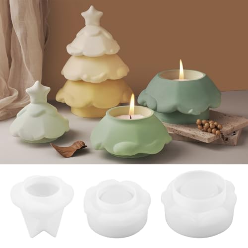 Silikonformen Gießformen Weihnachten, Silikonform Weihnachten Kerzenhalter, 3D Weihnachtsbaum Silikon Gießform Kerzenhalter Weihnachtsbaum Gipsformen zum Gießen Silikonformen Gießformen Weihnachten, Silikonform Weihnachten Kerzenhalter, 3D Weihnachtsbaum Silikon Gießform Kerzenhalter Weihnachtsbaum Gipsformen zum Gießen von ALEFBET