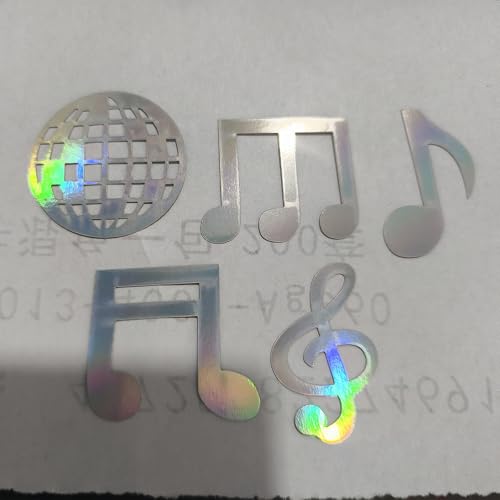 ALEGRE® 100 Stück Discokugel Deko Konfetti Geburtstag, Disco Kugel Deko Konfetti Groß, Streudeko Geburtstag, Notenschlüssel Tischdeko Disco Party Dekorationen, Glitzer Confetti für 70er 80er Party von ALEGRE