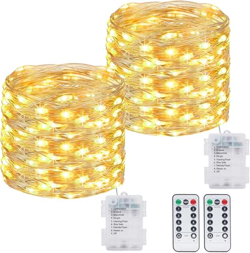 ALEGRE® 2 Stk 5m 50 LED Lichterkette mit Fernbedienung von ALEGRE