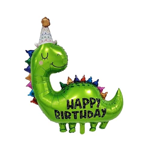 ALEGRE® Dino Luftballon,XXL Dino Ballon Kindergeburtstag Deko,Dinosaurier Luftballons Geburtstag Deko Mädchen Junge,Happy Birthday Dino Folienballon für Dschungel Deko,Babyparty Thema Dekorationen von ALEGRE