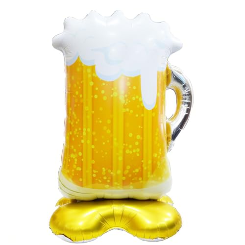 ALEGRE Bier Luftballons, XXL 4D Biergläser Folienballon Stehend, Oktoberfest Deko Helium Ballon, Bier Deko Ballons Bayrische Deko, Biere Luftballon für Geburtstag,Hochzeit,Oktoberfest Party Dekoration ALEGRE Bier Luftballons, XXL 4D Biergläser Folienballon Stehend, Oktoberfest Deko Helium Ballon, Bier Deko Ballons Bayrische Deko, Biere Luftballon für Geburtstag,Hochzeit,Oktoberfest Party Dekoration von ALEGRE