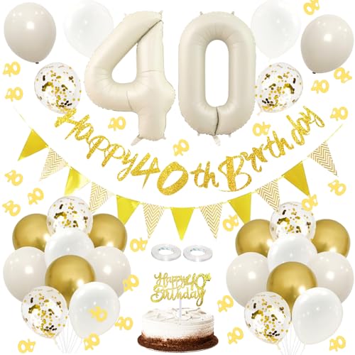 ALEGRE Luftballons 40 Geburtstag Frauen Männer Deko, Deko 40. Geburtstag Frauen Männer Kuchen,Deko 40 Geburtstag Frau,Konfetti 40 Geburtstag Deko Set,Girlande 40. Geburtstag Deko,40er Geburtstagsdeko ALEGRE Luftballons 40 Geburtstag Frauen Männer Deko, Deko 40. Geburtstag Frauen Männer Kuchen,Deko 40 Geburtstag Frau,Konfetti 40 Geburtstag Deko Set,Girlande 40. Geburtstag Deko,40er Geburtstagsdeko von ALEGRE