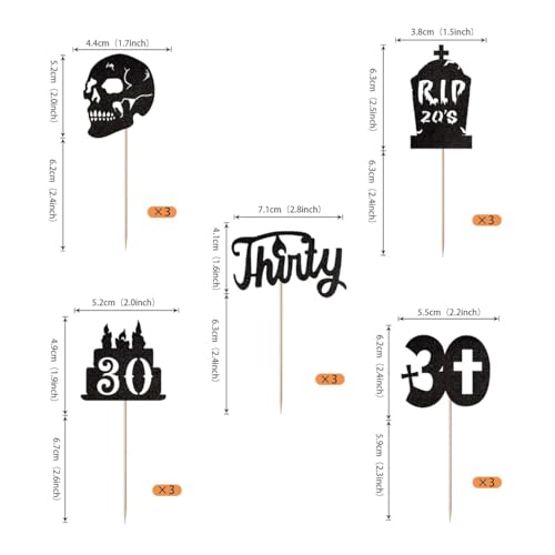 ALEGRE Rip 20s Cupcake Topper ALEGRE Rip 20s Cupcake Topper von ALEGRE