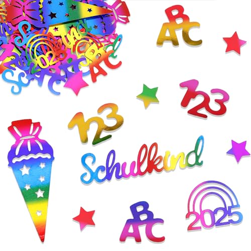 ALEGRE® Einschulung Deko Konfetti Bunt, Schultüte Schulkind Streudeko Groß, 2025 Schulanfang Deko Einschulung Junge Mädchen, Schulkind Tischdekoration für inschulungsfeier, Schuleinführung Party Deko ALEGRE® Einschulung Deko Konfetti Bunt, Schultüte Schulkind Streudeko Groß, 2025 Schulanfang Deko Einschulung Junge Mädchen, Schulkind Tischdekoration für inschulungsfeier, Schuleinführung Party Deko von ALEGRE