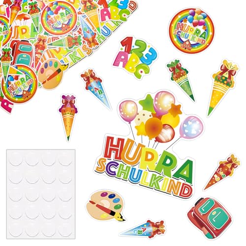 ALEGRE Streudeko Einschulung Mädchen Junge Groß 2,7-13cm, 50 Stk Tischdeko Einschulung Deko, Bunt Konfetti Schulanfang Deko,ABC 123 Schultüte Deko Schulanfang,Zuckertüte Schulkind Deko Schuleinführung ALEGRE Streudeko Einschulung Mädchen Junge Groß 2,7-13cm, 50 Stk Tischdeko Einschulung Deko, Bunt Konfetti Schulanfang Deko,ABC 123 Schultüte Deko Schulanfang,Zuckertüte Schulkind Deko Schuleinführung von ALEGRE