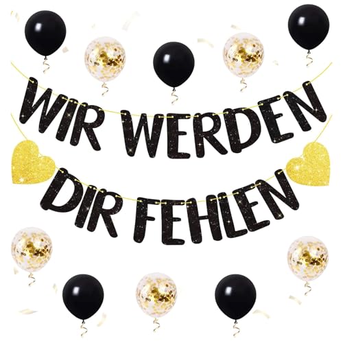 ALEGRE Wir werden Dir Fehlen Ruhestand Ballon Girlande ALEGRE Wir werden Dir Fehlen Ruhestand Ballon Girlande von ALEGRE