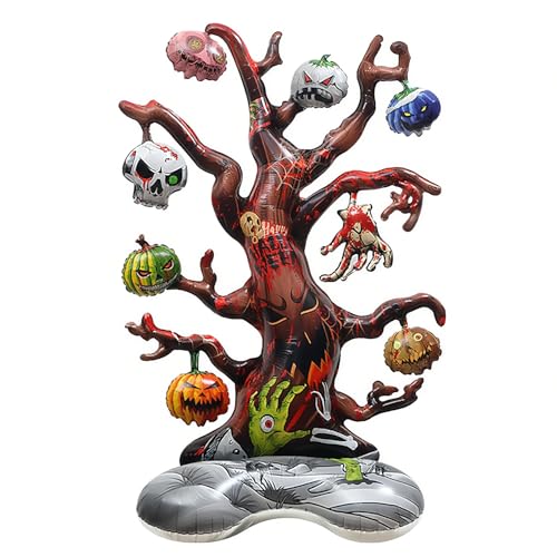 ALEGRE XXL Halloween Folienballon Stehend 131×85cm,Halloween Deko Luftballons Groß,Geisterbaum Kürbis Stehender Ballon Halloweene,Kürbis Deko Halloweene Luftballon Decoration,Horror Deko Party Balloon ALEGRE XXL Halloween Folienballon Stehend 131×85cm,Halloween Deko Luftballons Groß,Geisterbaum Kürbis Stehender Ballon Halloweene,Kürbis Deko Halloweene Luftballon Decoration,Horror Deko Party Balloon von ALEGRE