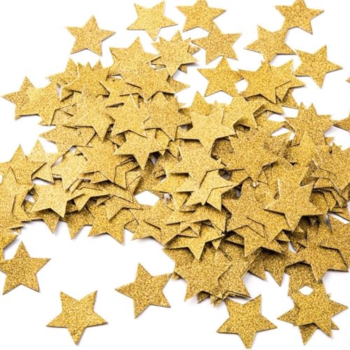 Glitzer Sterne Konfetti Gold Streudeko Weihnachten, 250 Stück Glitzersterne Konfetti Weihnachten, Sterne Confetti Tischdeko Weihnachten, Glitzersterne Konfetti Geburtstag, Hochzeit, Silvester Glitzer Sterne Konfetti Gold Streudeko Weihnachten, 250 Stück Glitzersterne Konfetti Weihnachten, Sterne Confetti Tischdeko Weihnachten, Glitzersterne Konfetti Geburtstag, Hochzeit, Silvester von ALEGRE