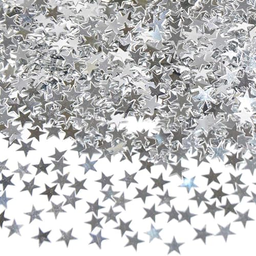 Glitzer Streudeko Sterne Konfetti Silber, Streudeko Weihnachten Silvester, Sterne Confetti Weihnachts Tischdeko, Weihnachtskonfetti Stern Deko, Glitzersterne Konfetti Geburtstag, Hochzeit, Silvester Glitzer Streudeko Sterne Konfetti Silber, Streudeko Weihnachten Silvester, Sterne Confetti Weihnachts Tischdeko, Weihnachtskonfetti Stern Deko, Glitzersterne Konfetti Geburtstag, Hochzeit, Silvester von ALEGRE