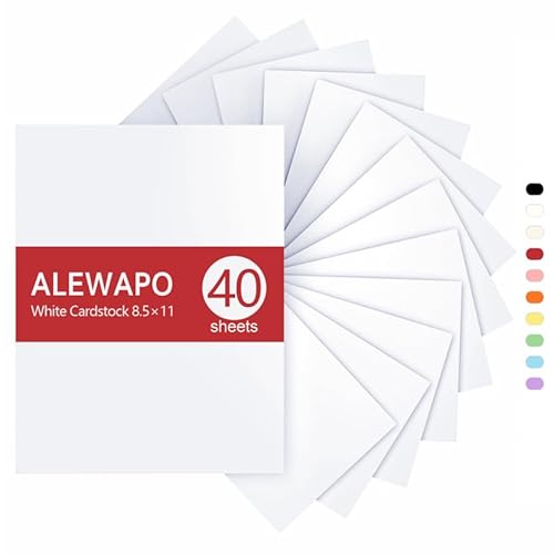 Karton, 8,5 x 11, weiß, 176 g/m² von ALEWAPO