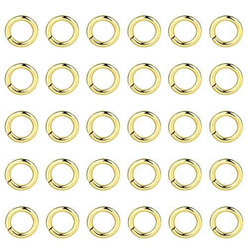 100 Stück Biegeringe Offene Sterling Silber 925, 14k Vergoldet Offene Ringe Springe Schmuckschnalle Verbindungsringe für Schmuckherstellung Ketten Halskette Armband Schmuckzubehör 4mm 100 Stück Biegeringe Offene Sterling Silber 925, 14k Vergoldet Offene Ringe Springe Schmuckschnalle Verbindungsringe für Schmuckherstellung Ketten Halskette Armband Schmuckzubehör 4mm von ALEXCRAFT
