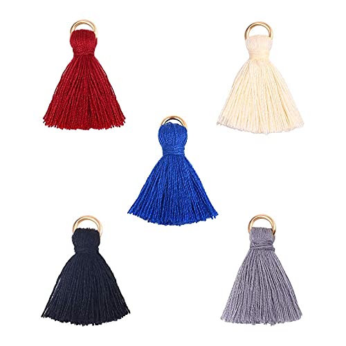 Großhandel 100 Stück Mini-Quasten-Charms, kleine kurze Baumwollquasten, Zubehör für Handwerk und Schmuckherstellung Großhandel 100 Stück Mini-Quasten-Charms, kleine kurze Baumwollquasten, Zubehör für Handwerk und Schmuckherstellung von ALEXCRAFT