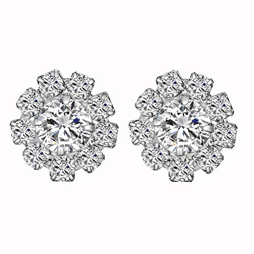 24 Stück Brautstrauß Strass Knopf Flatback Silber Kristall Perlen Strass Blume Brautstrauß für Schmuckherstellung Hochzeitsdekoration von ALEXCRAFT