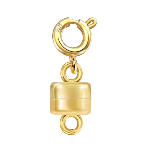 Magnet Kettenverschluss Gold Schmuckverschluss, ALEXCRAFT Vergoldet 925 Sterling Silber Magnetverschluss Gold Magnet Kettenverlängerung Halskette Armbänd Magnetverbinder Zubehör Schmuckherstellung Magnet Kettenverschluss Gold Schmuckverschluss, ALEXCRAFT Vergoldet 925 Sterling Silber Magnetverschluss Gold Magnet Kettenverlängerung Halskette Armbänd Magnetverbinder Zubehör Schmuckherstellung von ALEXCRAFT
