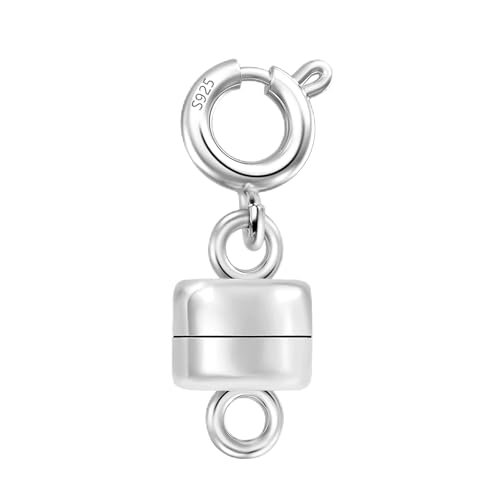 Sterling Silber Magnet Kettenverschluss Schmuckverschluss, ALEXCRAFT 925 Sterling Silber Magnetverschluss Kettenverlängerung Halskette Armbänd Ketten Magnetverbinder Magnet Zubehör Schmuckherstellung von ALEXCRAFT